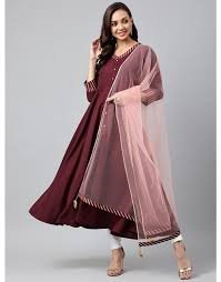 Gosriki Anarkali kurtha set