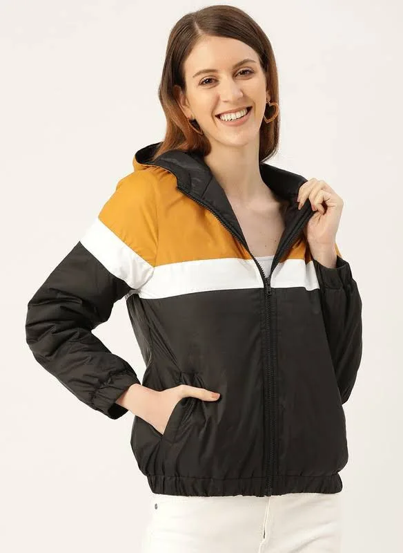 Women's Solid Full sleeve Biker Style Jacket