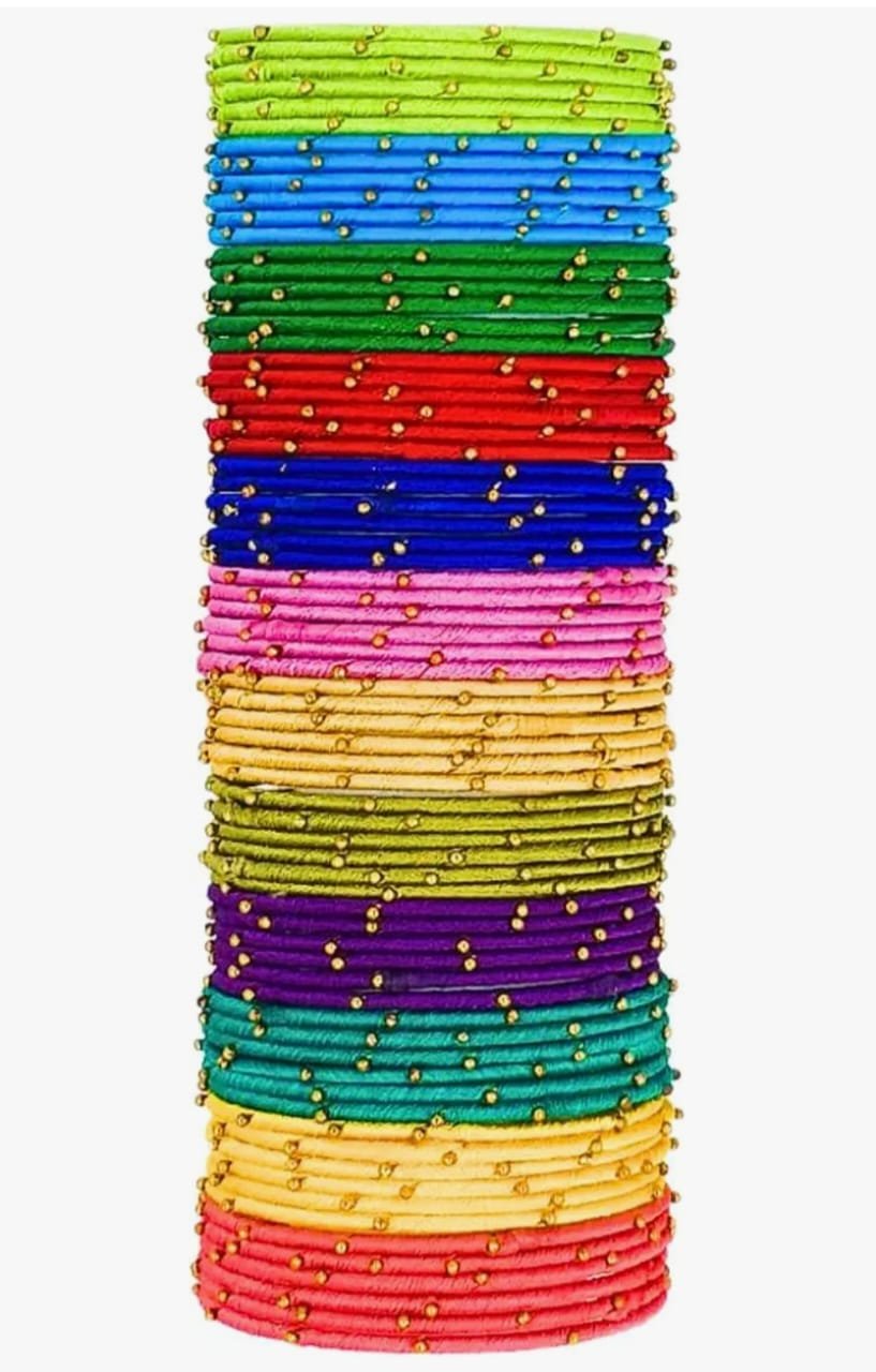 Multi-Colour Designer Thread Bangles