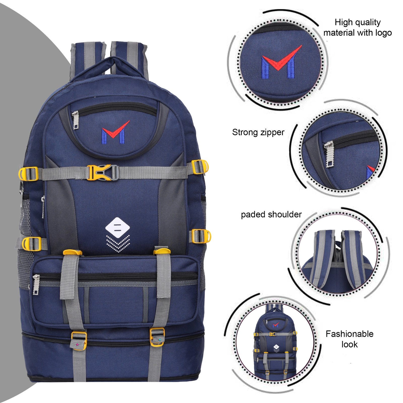 65 L Expendable Backpack For Travel Outdoor Sport Camping Hiking Trekking Bag