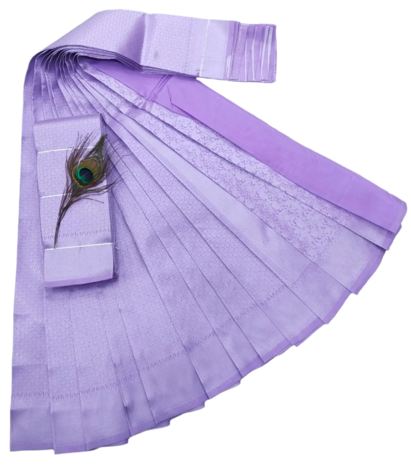 Elegant Pastel Lavender Silk Saree