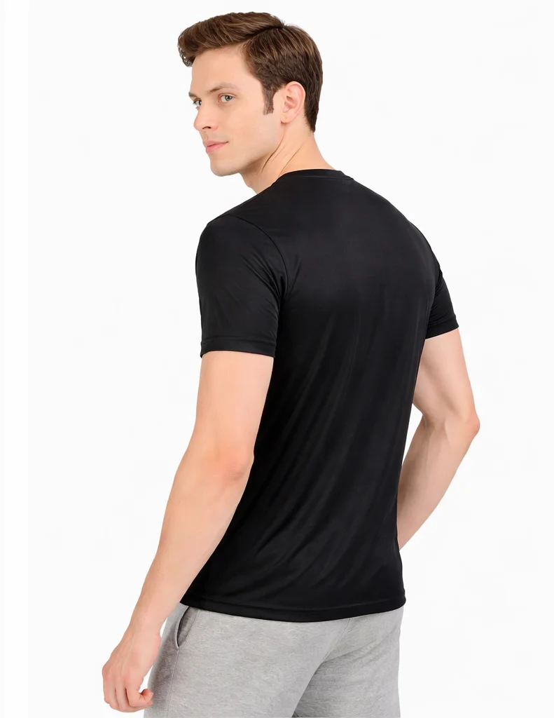 The Legacy Closet India AMG Sport Dry fit Round Neck T-Shirt (BLACK)
