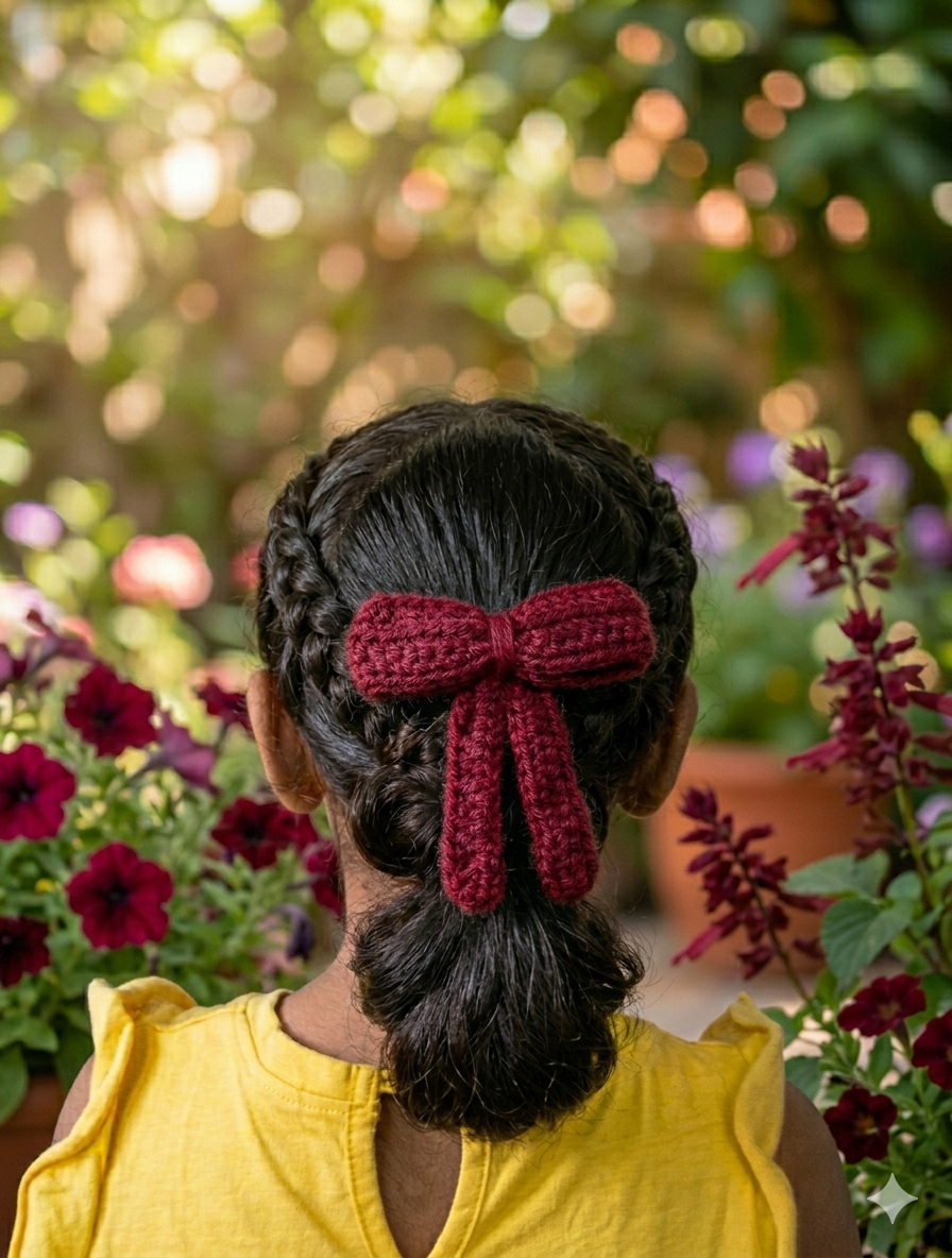 Black Bow Hair Clip | Girls Hair Accessories Bow