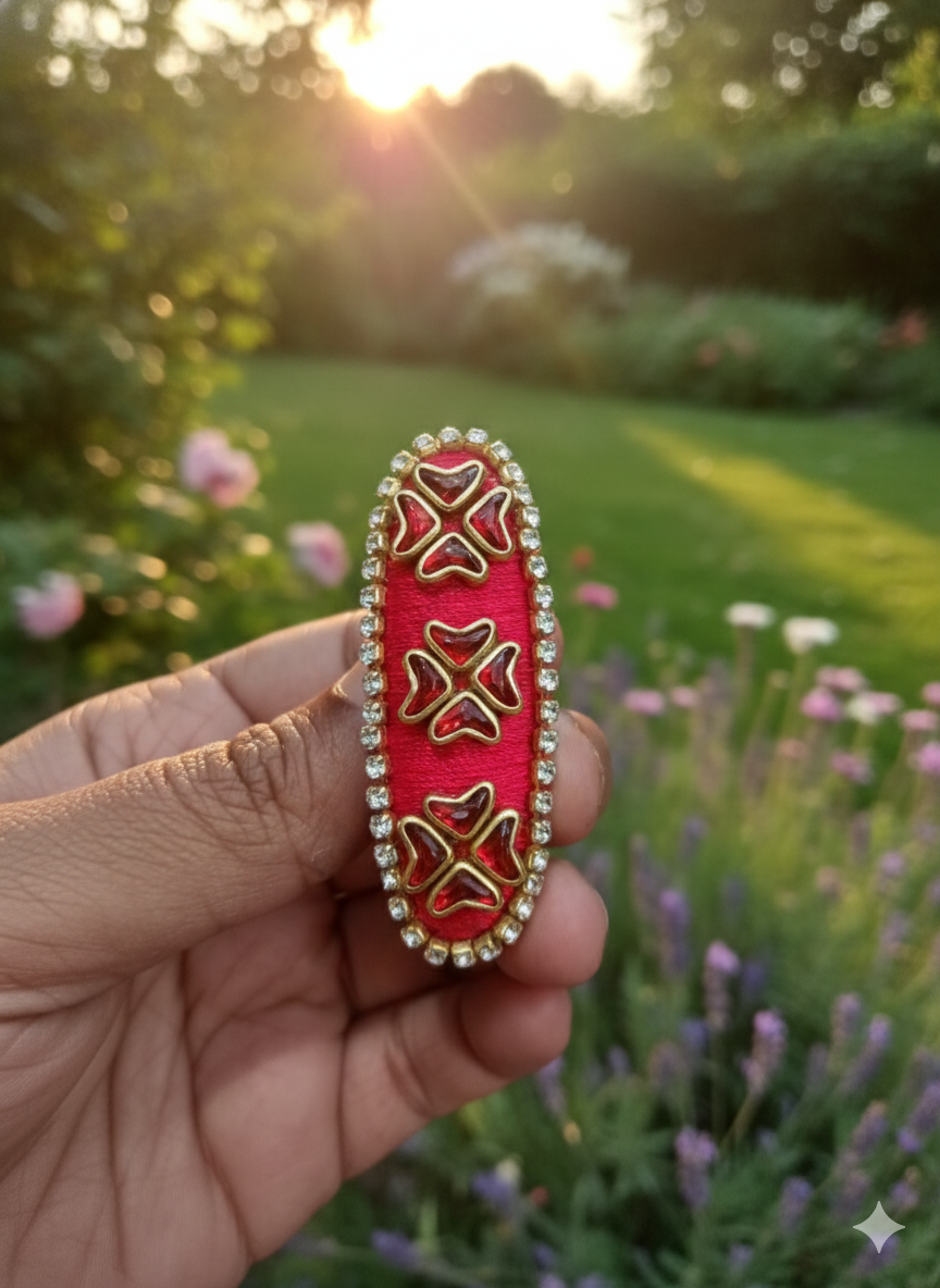 Designer  single Saree Pin | Bridal  single Saree Pin