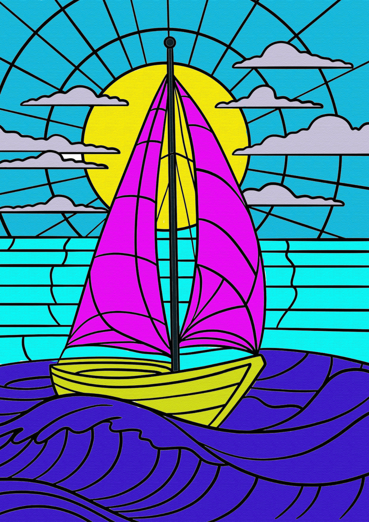 SAILBOAT ON SEA