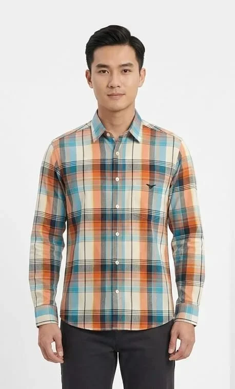 Men’s Multicolour Checked Casual Cotton Shirt