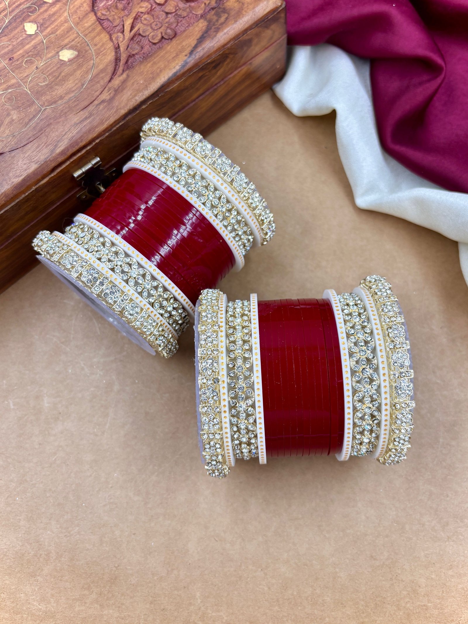 Premium Diamond Punjabi Bridal Chura