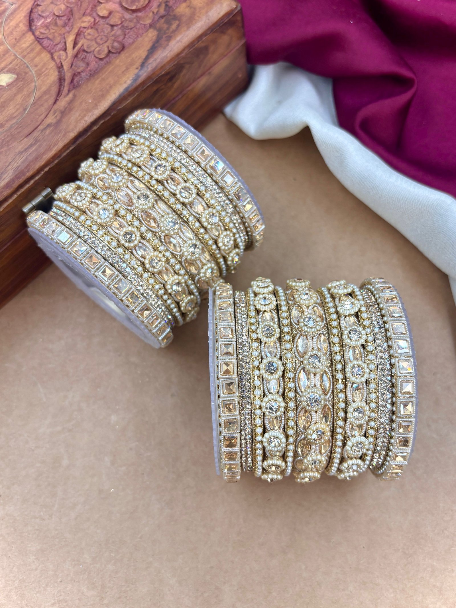 Golden Bangles Set