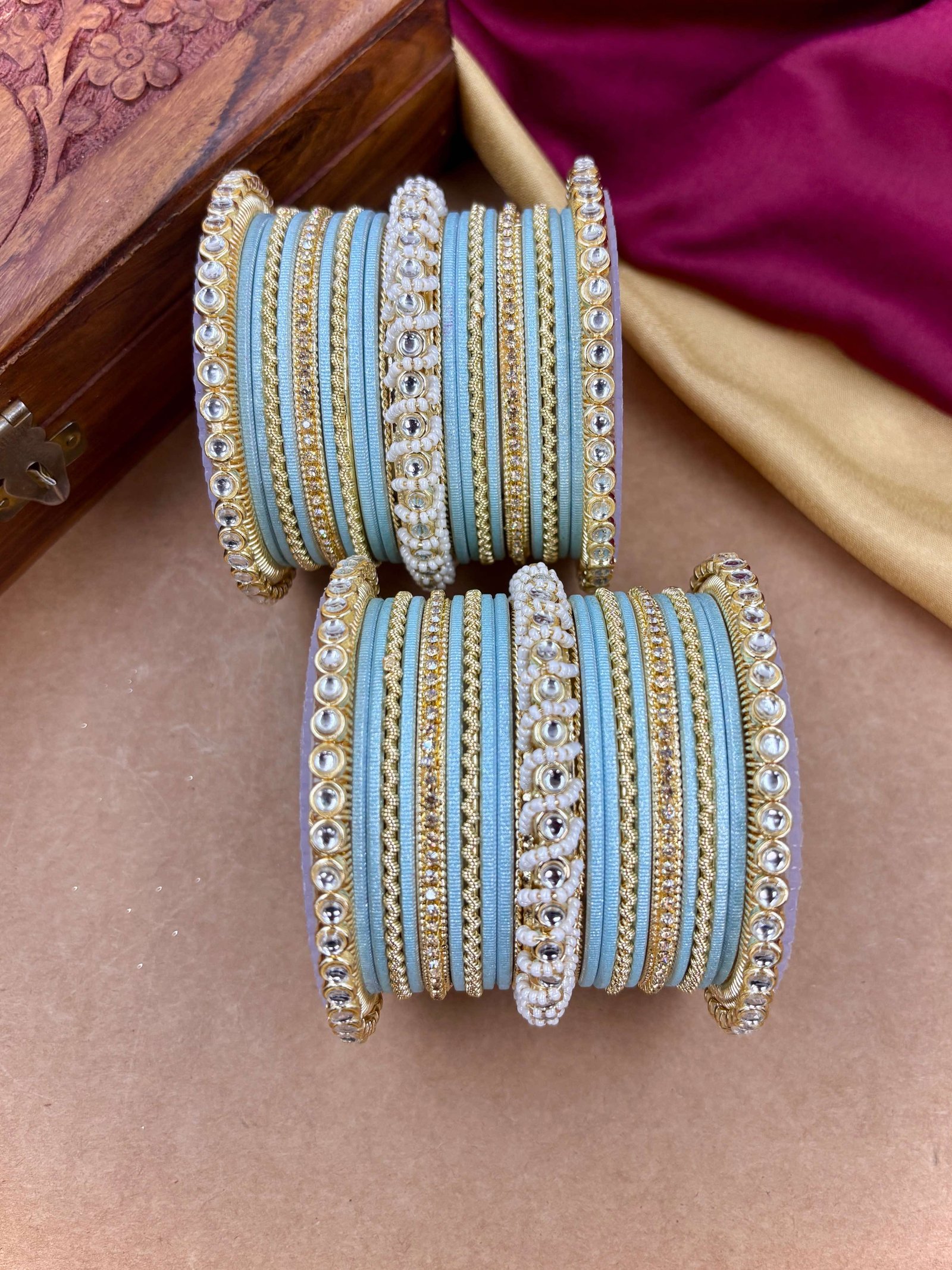 Ethnic Pearl Kundan Set