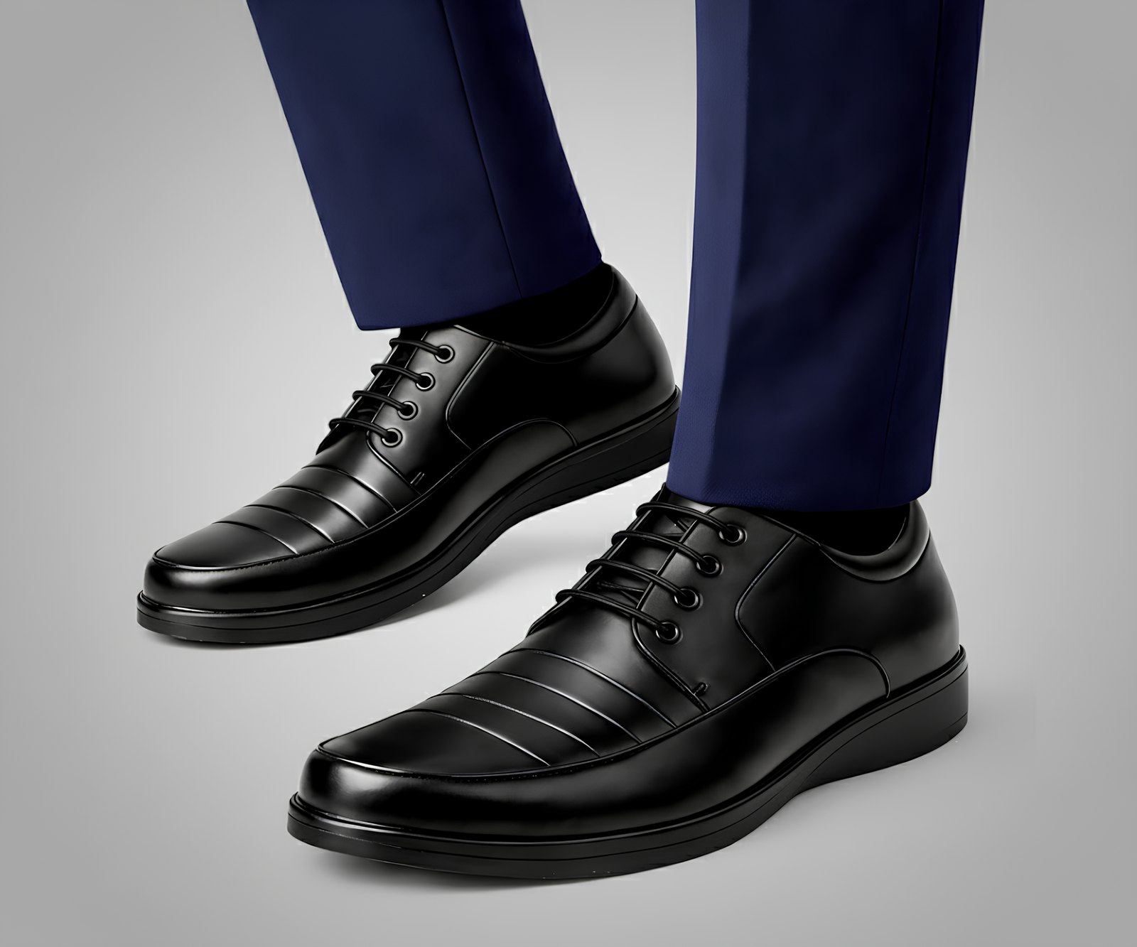 WUGO Latest Trendy Men Formal Shoes |Black Derby Shoes| Office Shoes For Men's & Boys