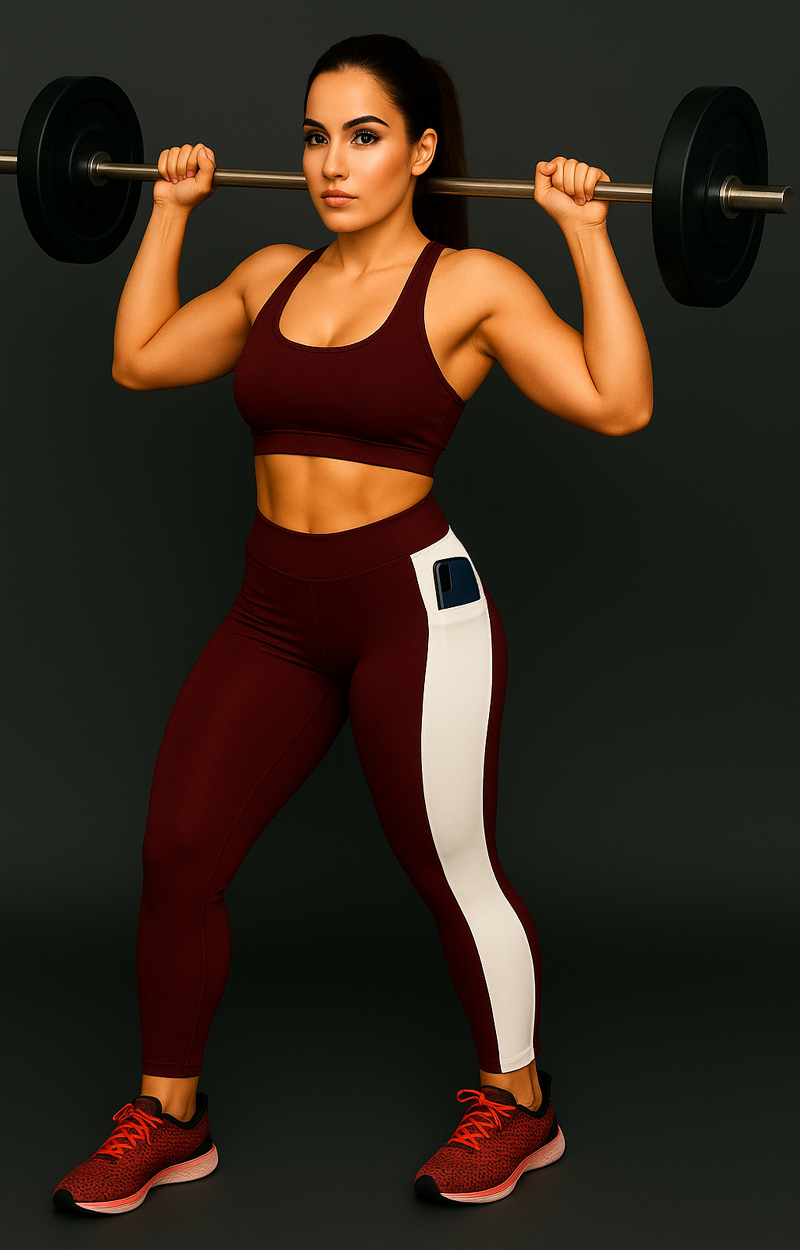 WUGO Premium Quality Activewear Yoga Tights | Mid-Waist Gym Pants | Stretchable Workout Wear for Girls or Women