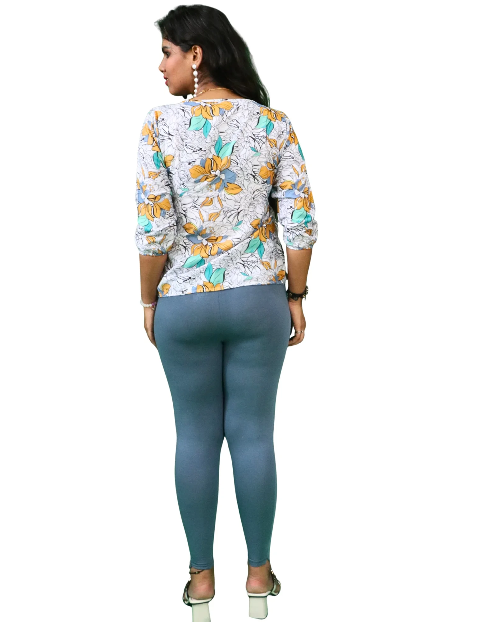 Kimai’s Ankle Length Leggings with Pocket Bio Wash Fabric 3 for Women’s Clothing online India