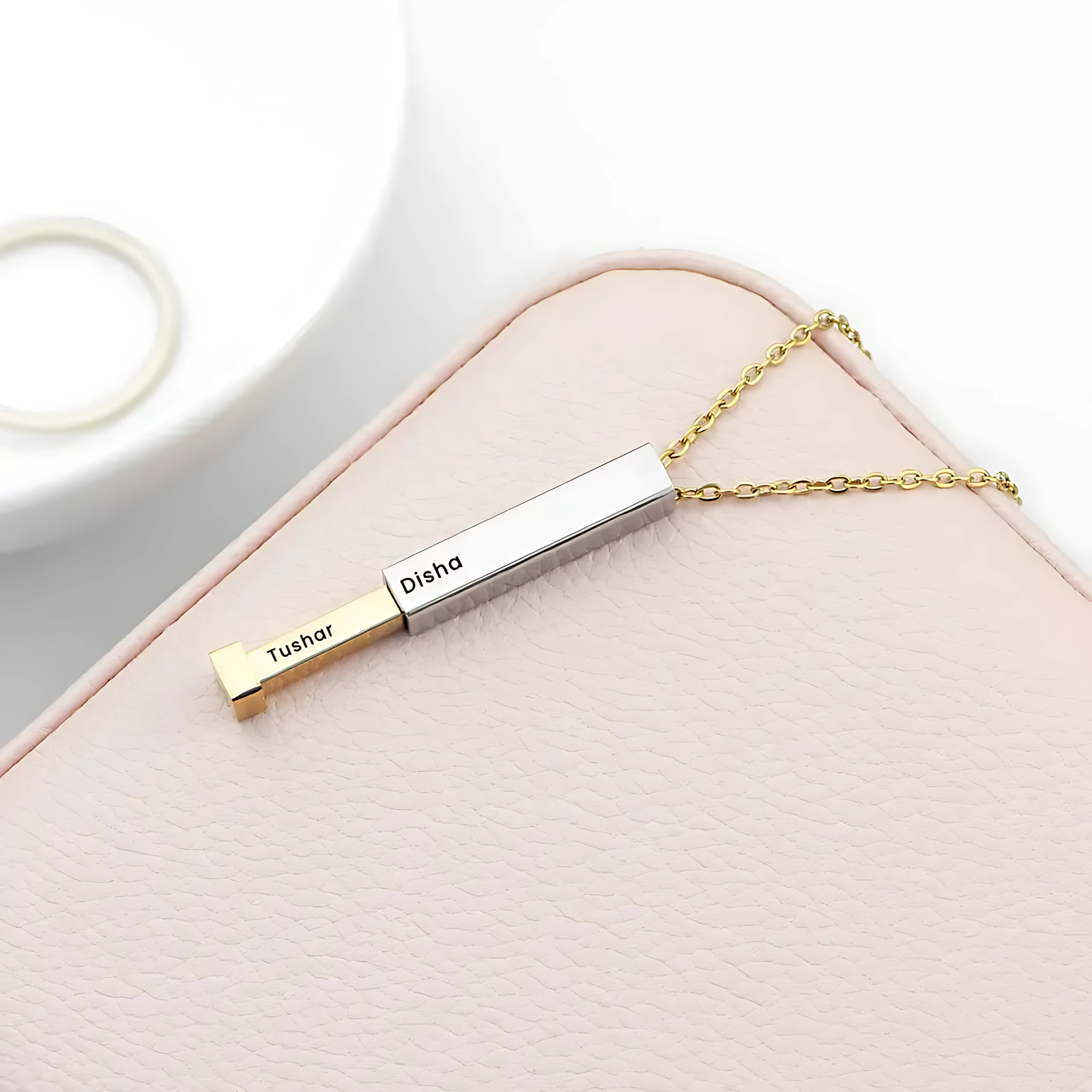 Personalized Pendant Necklace for Women and Girls Stainless Steel | Anti Tarnish Custom Name Chain Jewellery Gift for Birthday, Valentine, Anniversary for Jewellery online India