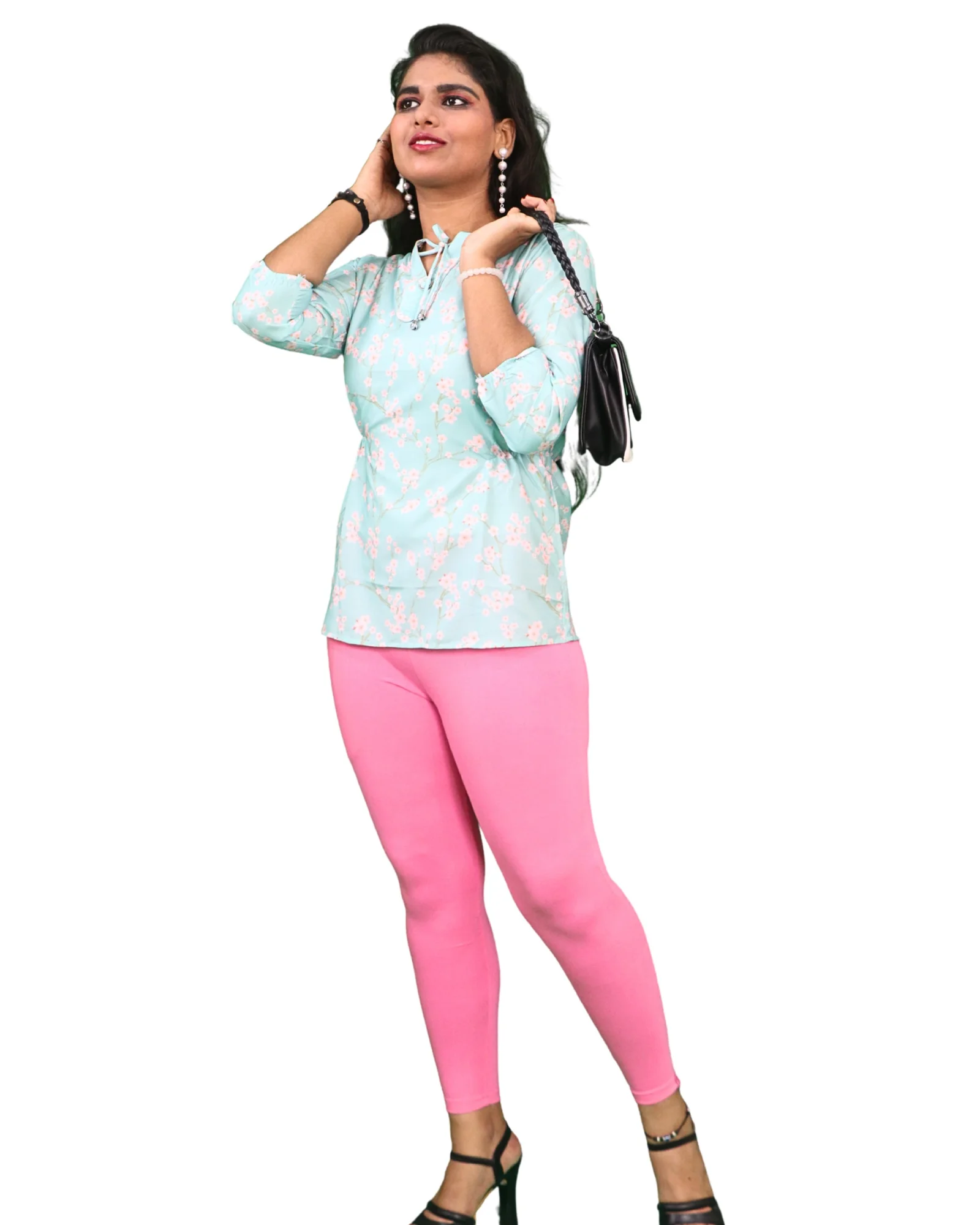 Kimai’s Ankle Length Leggings with Pocket Bio Wash Fabric 6 for Women’s Clothing online India