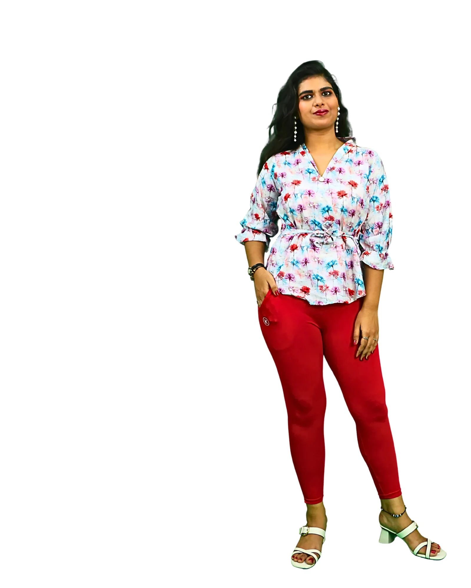 Kimai’s Ankle Length Leggings with Pocket Bio Wash Fabric 6 for Women’s Clothing online India