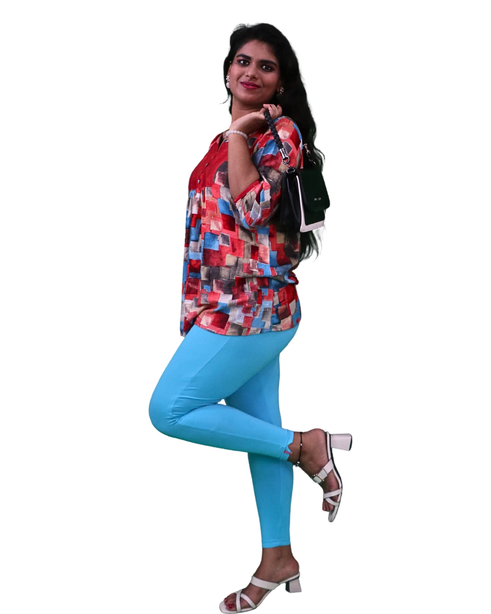 Kimai’s Ankle Length Leggings with Pocket Bio Wash Fabric 7 for Women’s Clothing online India