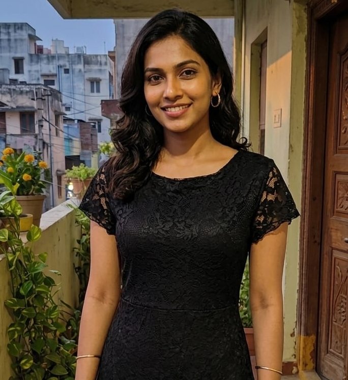 Women Elegant Black Lace Fit & Flare Dress for Western Wear online India