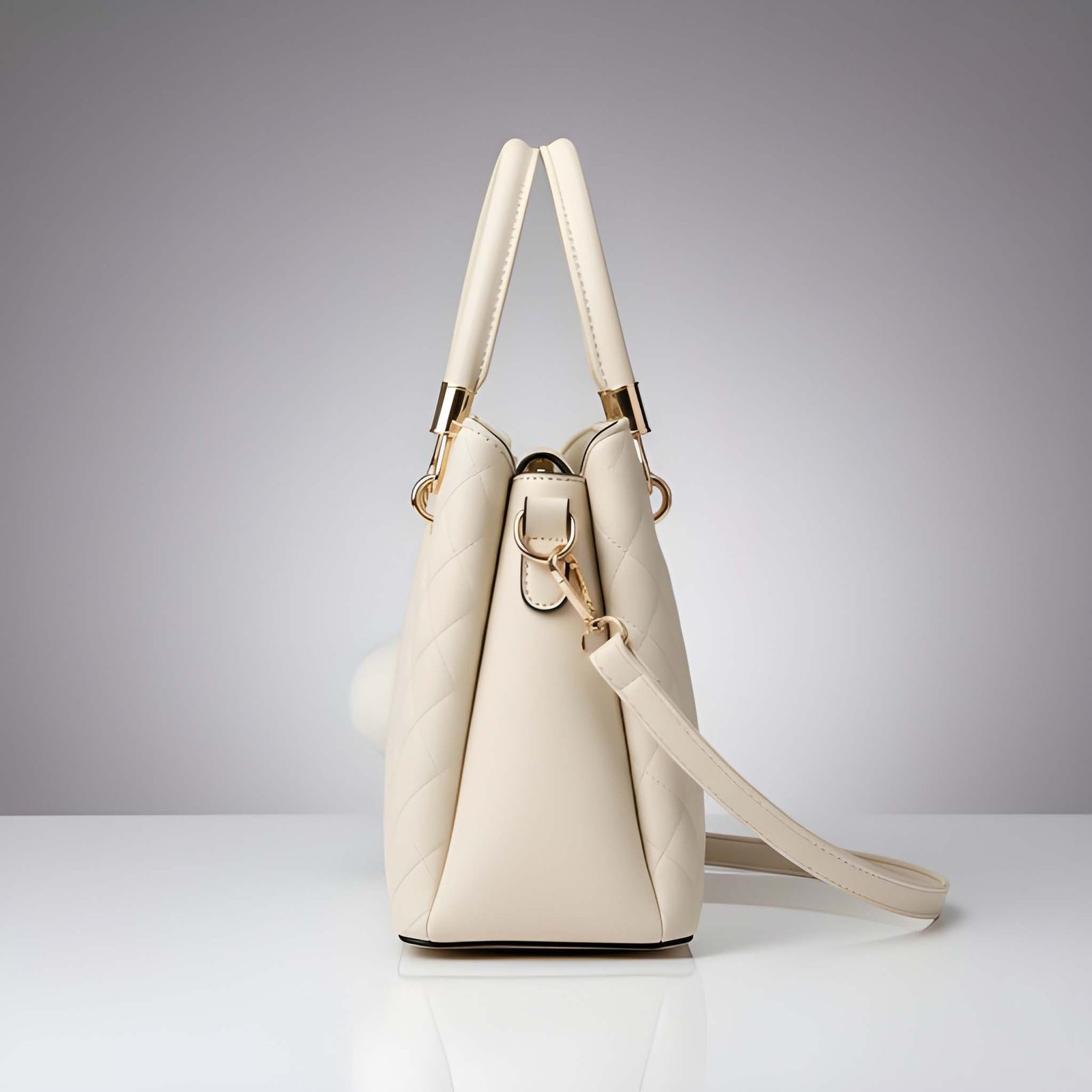 Quality Women’s Stylish Handbag | Spacious Multi-Compartment Design with Golden Hardware & Fur Ball Charm for Bags online India