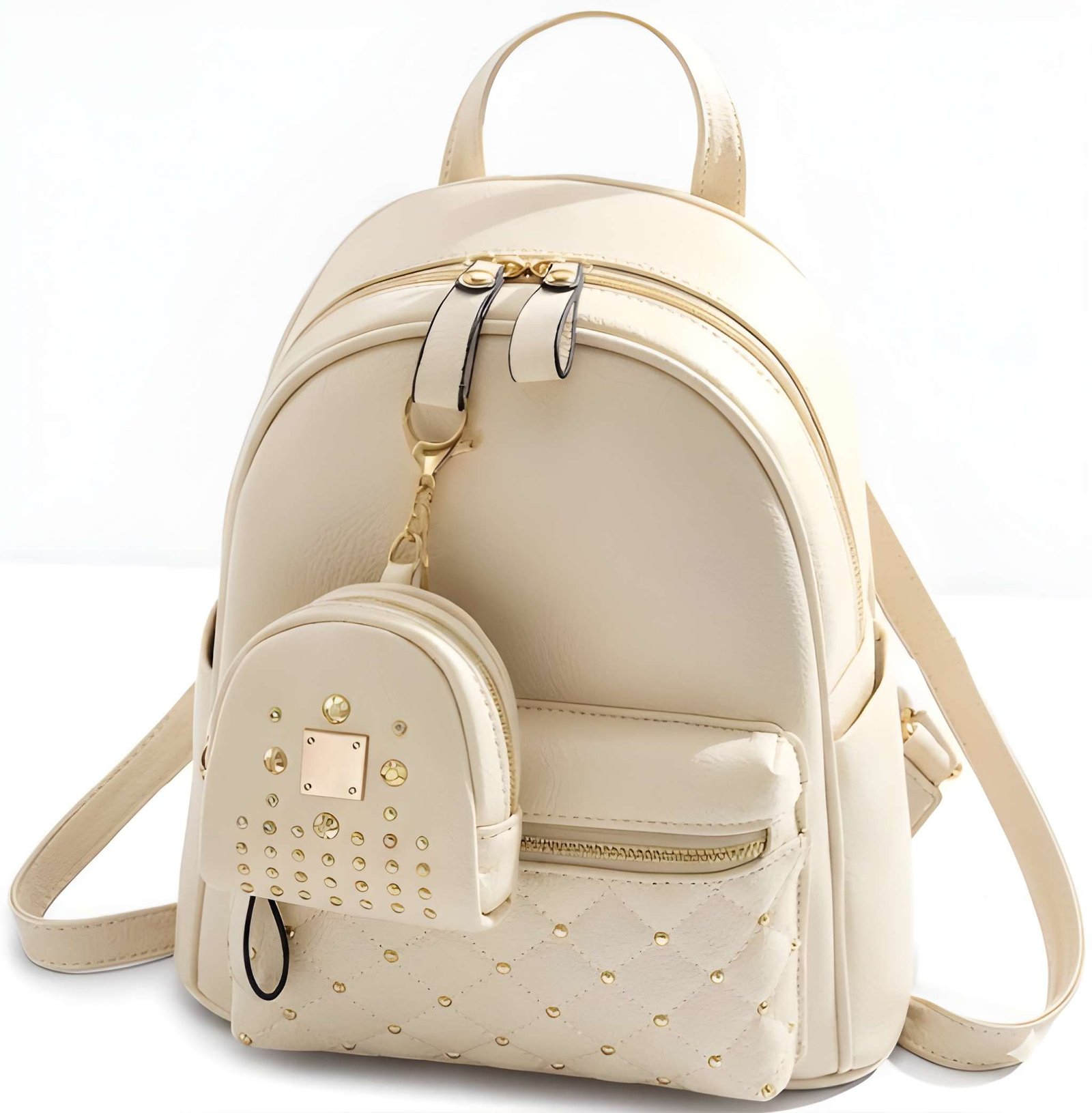 Women’s PU Leather Backpack | Stylish Lightweight College & School Bag with Front Pocket for Bags online India