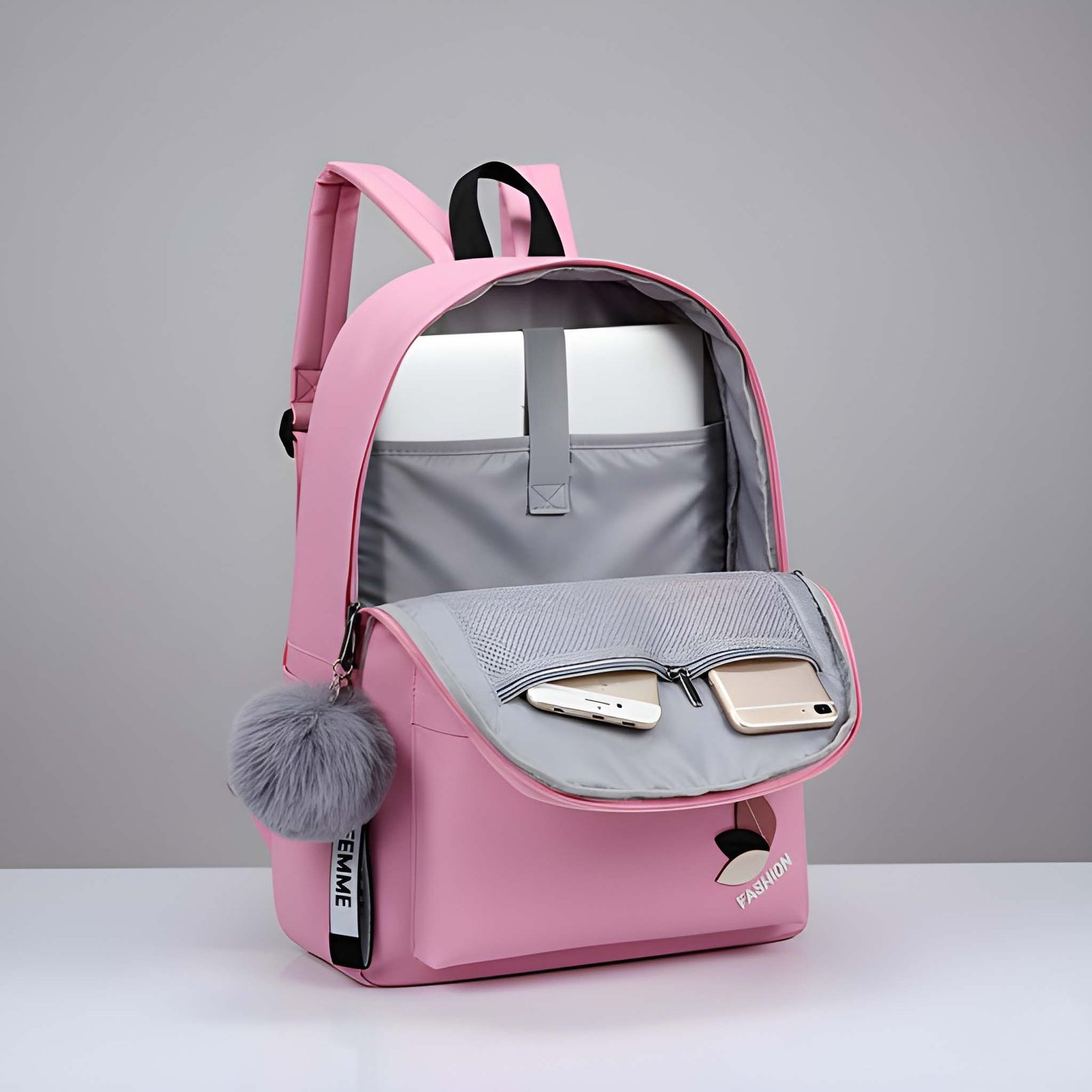 Women’s Trendy Pink Backpack | Soft PU Leather Everyday Bag with Adjustable Straps & Dual Carry Handles for Bags online India