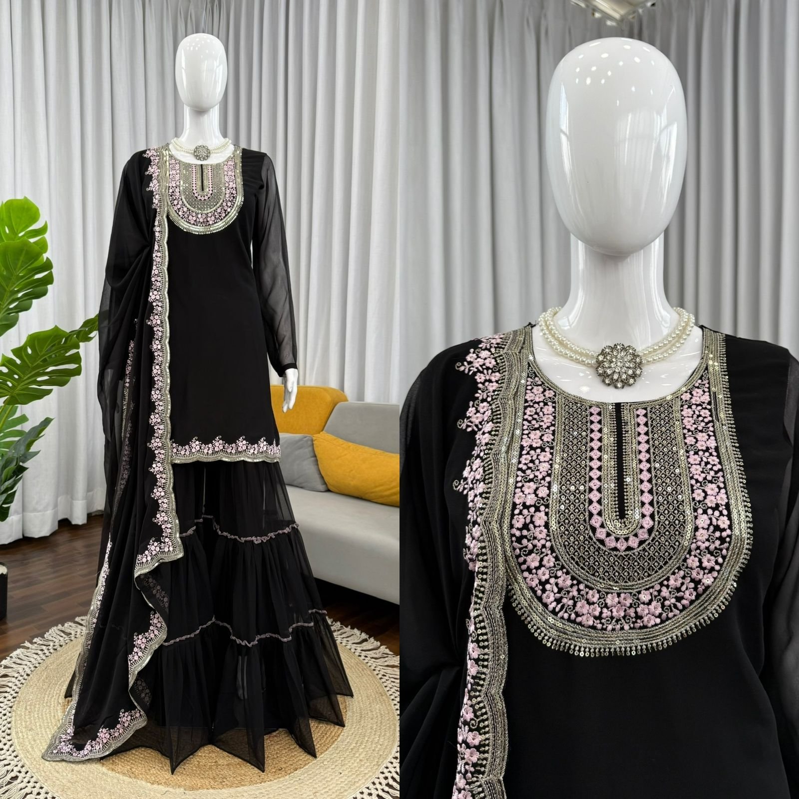 Designer Sharara Set  Elegant Ethnic Wear Dress