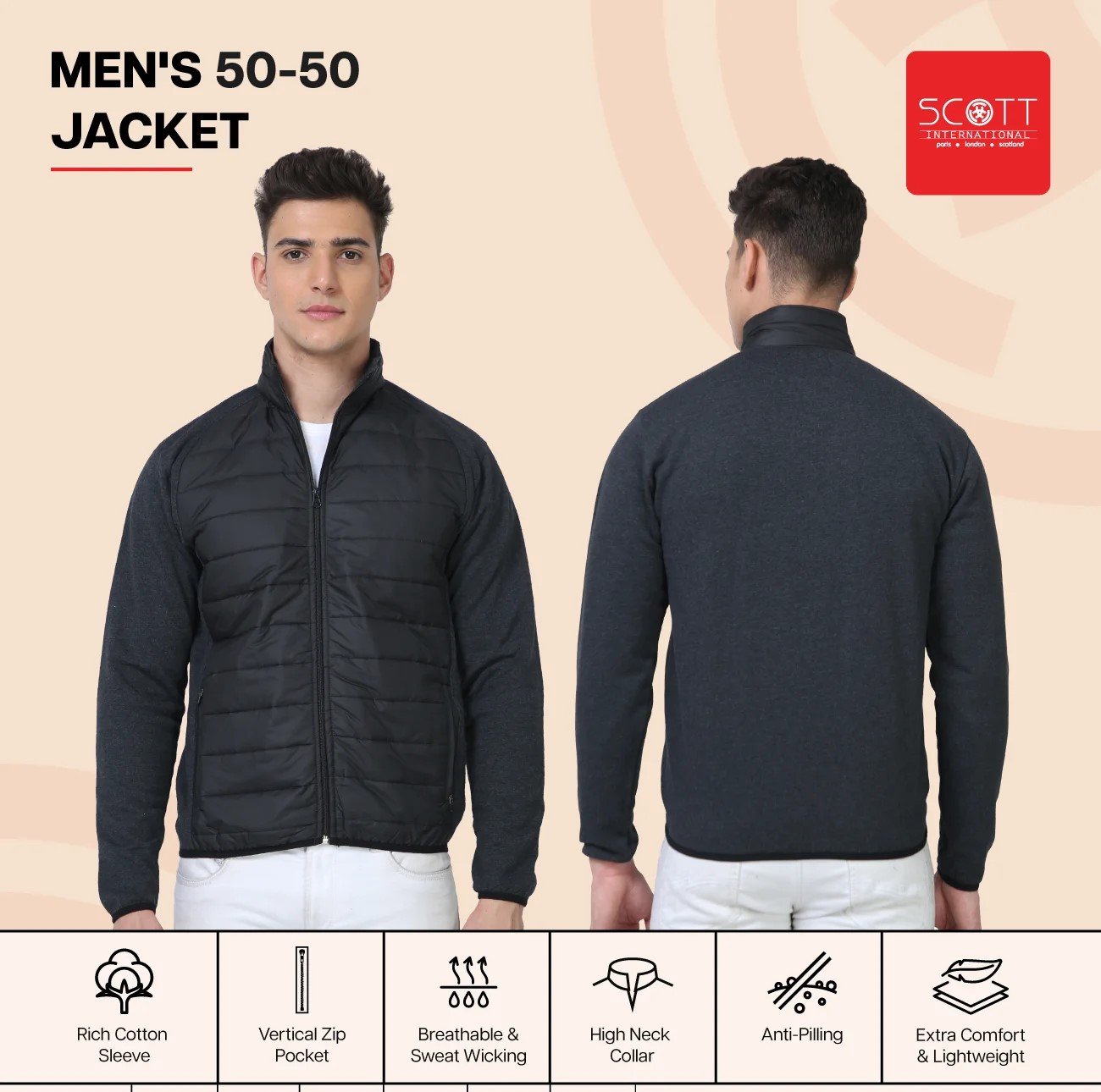 MEN’S 50-50 Stylish JACKET for Top Wear online India
