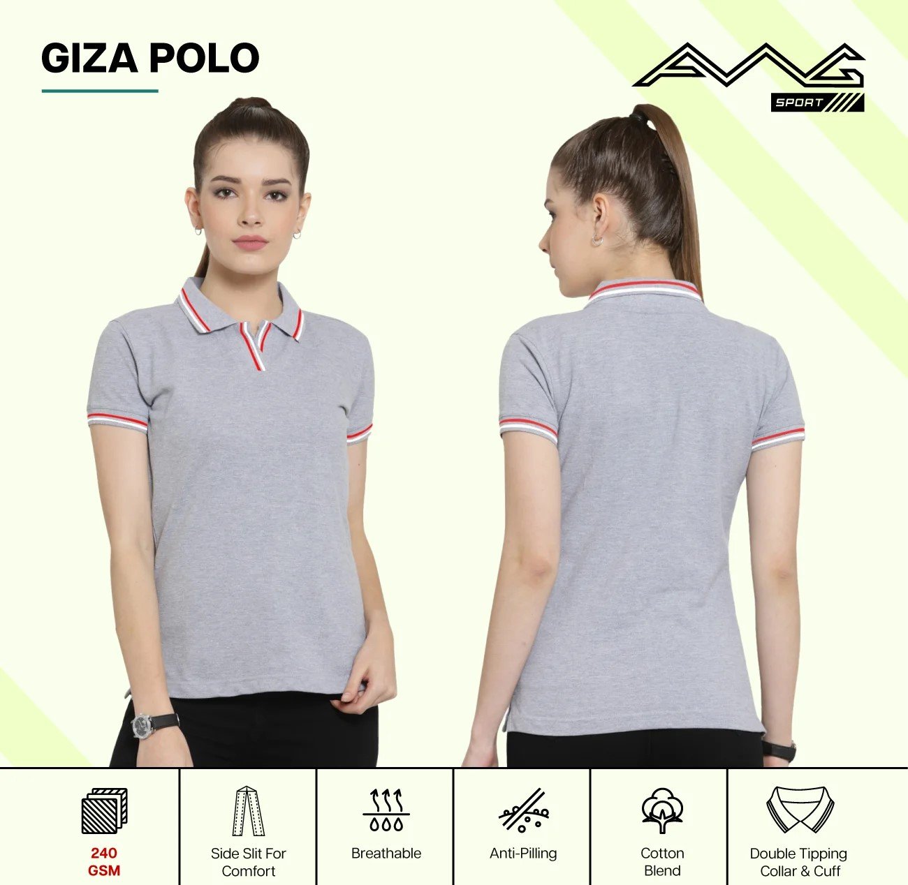 Elegant Women’s Giza Polo T-Shirt for Western Wear online India