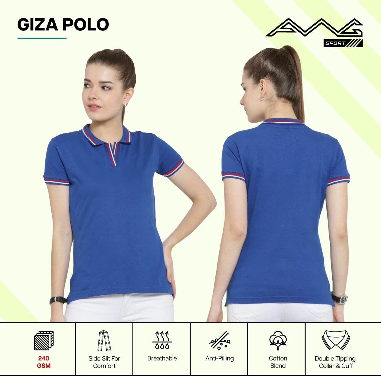 Elegant Women’s Giza Polo T-Shirt for Western Wear online India