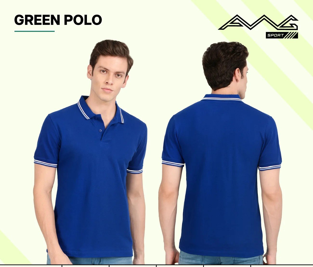 Elegant Green polo White T shirt for Top Wear online India