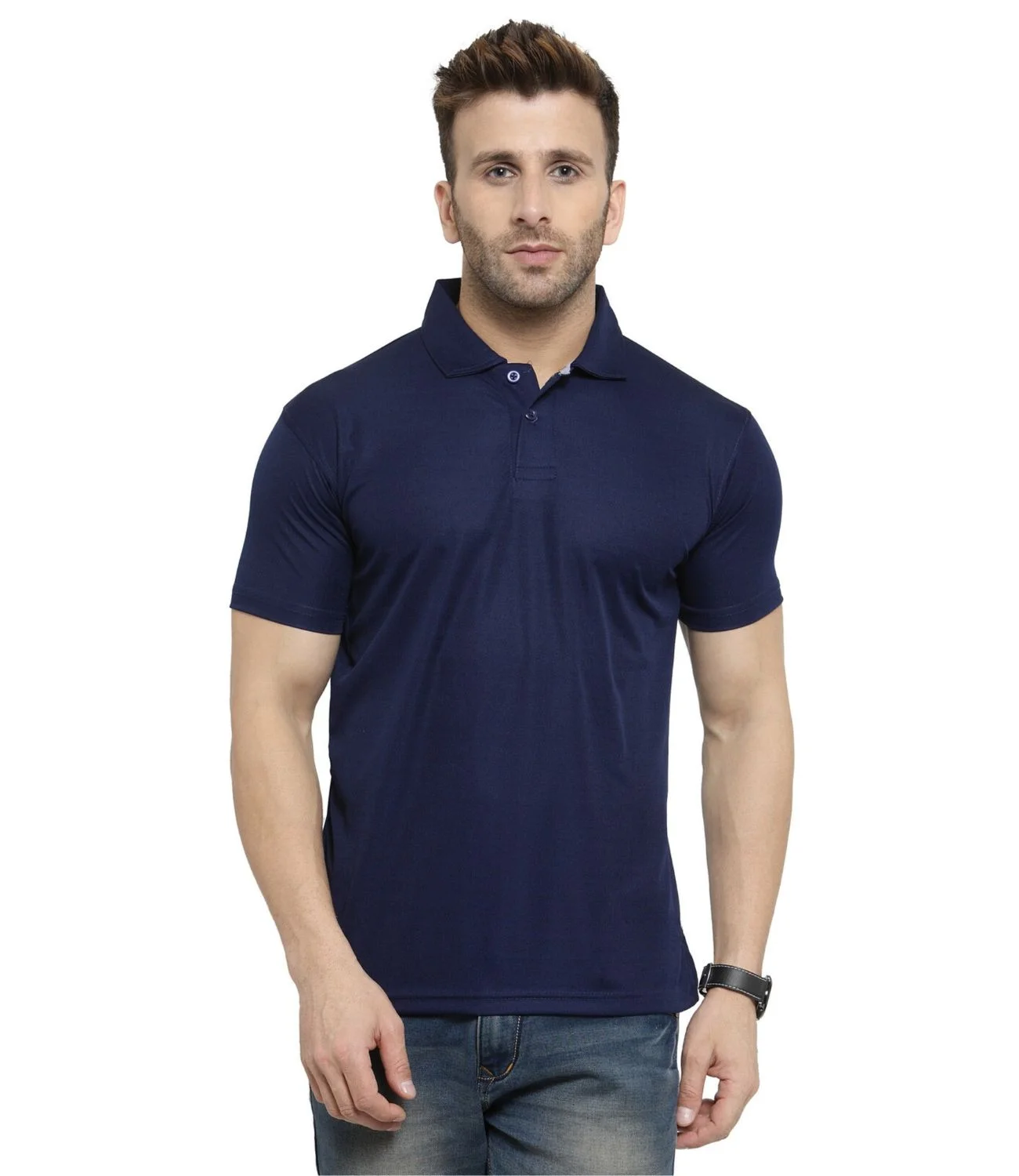 AWG Men's CRACKLE POLO TEE for Top Wear online India