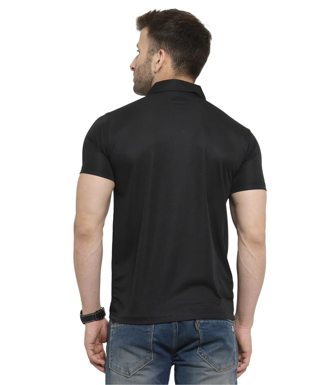 AWG Men's CRACKLE POLO TEE for Top Wear online India