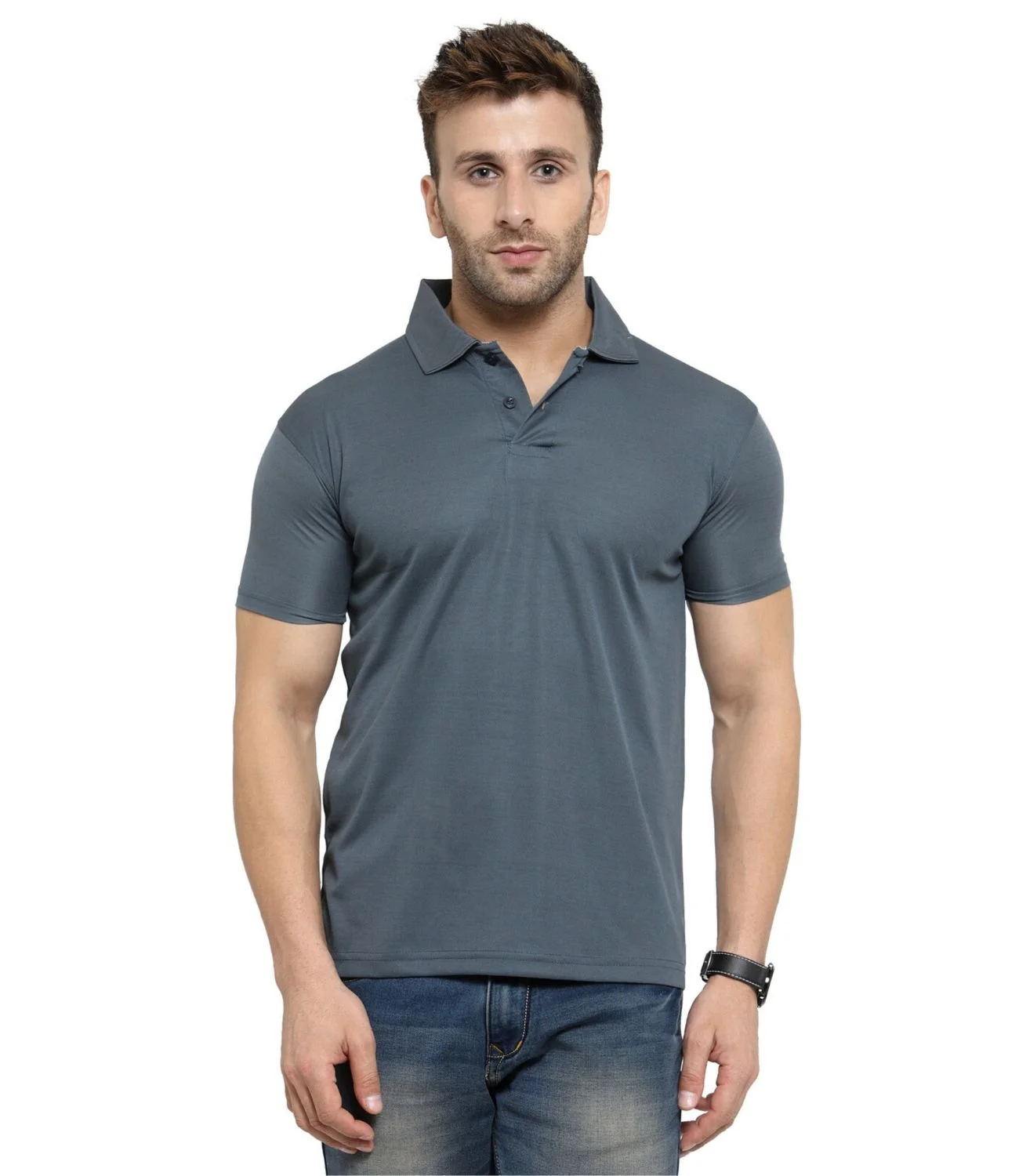 AWG Men's CRACKLE POLO TEE for Top Wear online India