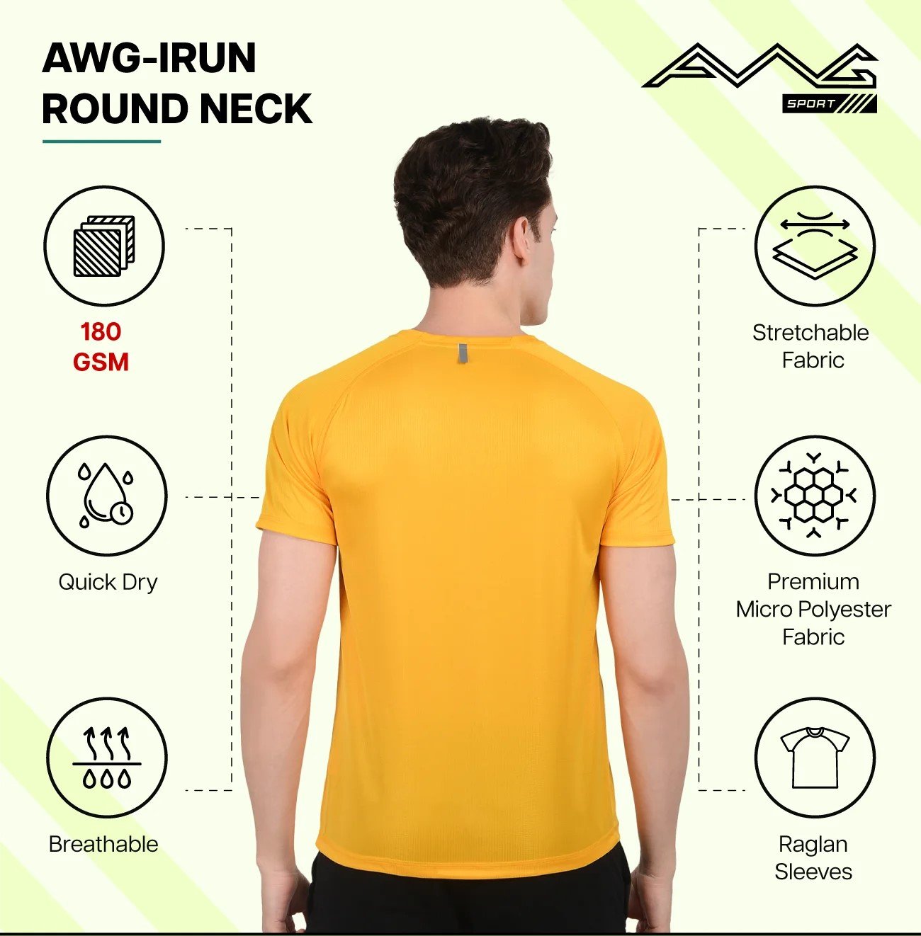 IRUN ROUND NECK DRY FIT T-Shirt for men for Top Wear online India