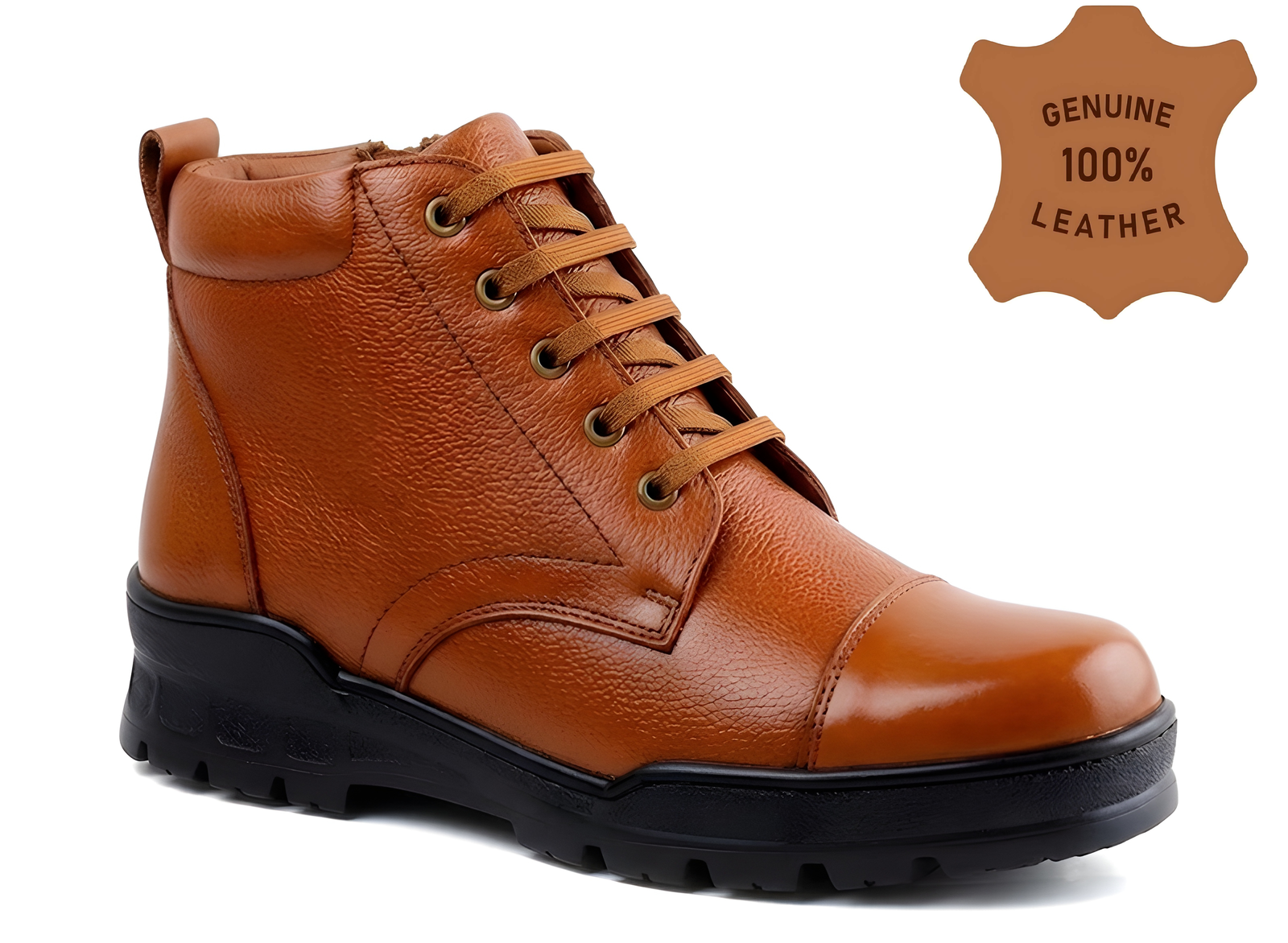 Latest Premium Genuine Mild Leather Police Boots for Men | Heavy Duty Tactical Safety Work Boots for Men’s Footwear online India