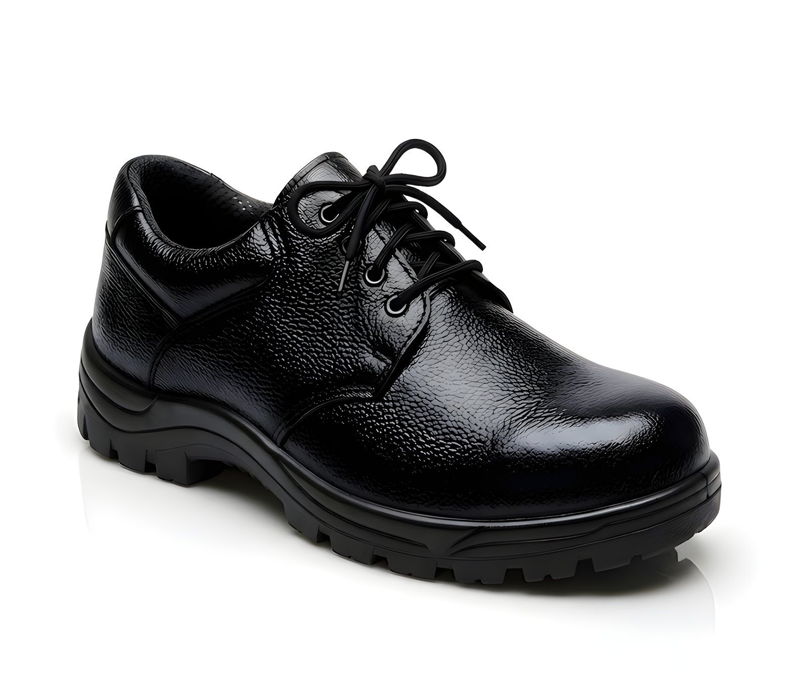 Latest Premium Genuine Mild Leather Police Safety Shoes for Men | Steel Toe Heavy Duty Tactical Industrial Work Shoes | Durable Anti-Skid Security Footwear For Men for Men’s Footwear online India