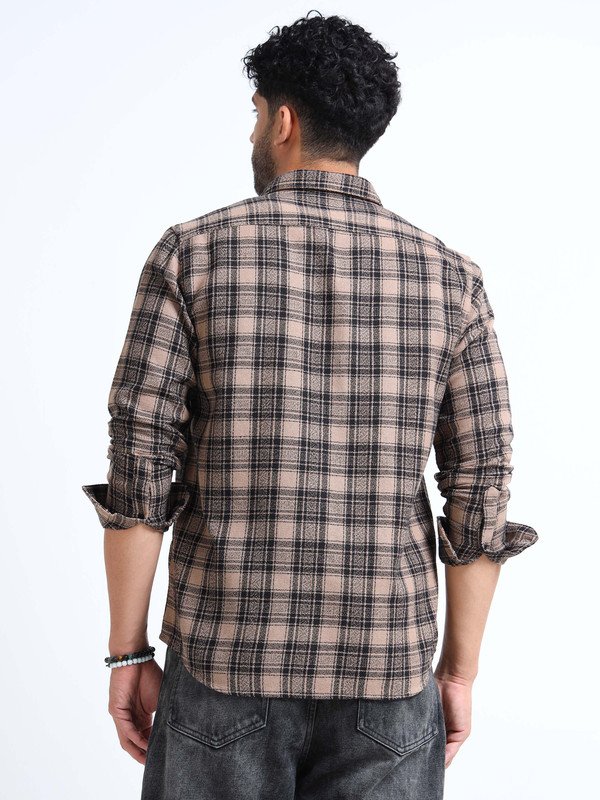 Men’s Plaid Casual Shirt | Full Sleeve | Button-Down | Regular Fit | Smart Casual Wear for Top Wear online India
