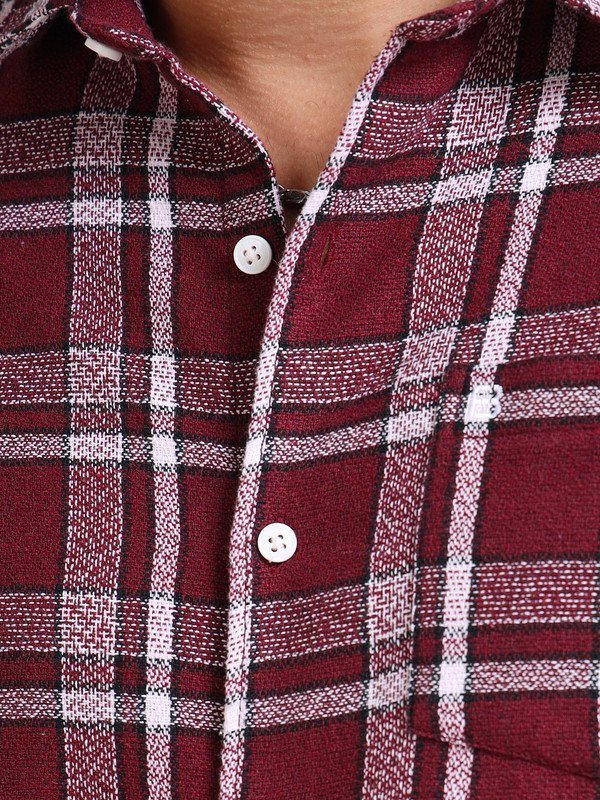 Men’s Plaid Casual Shirt | Full Sleeve | Button-Down | Regular Fit | Smart Casual Wear for Top Wear online India