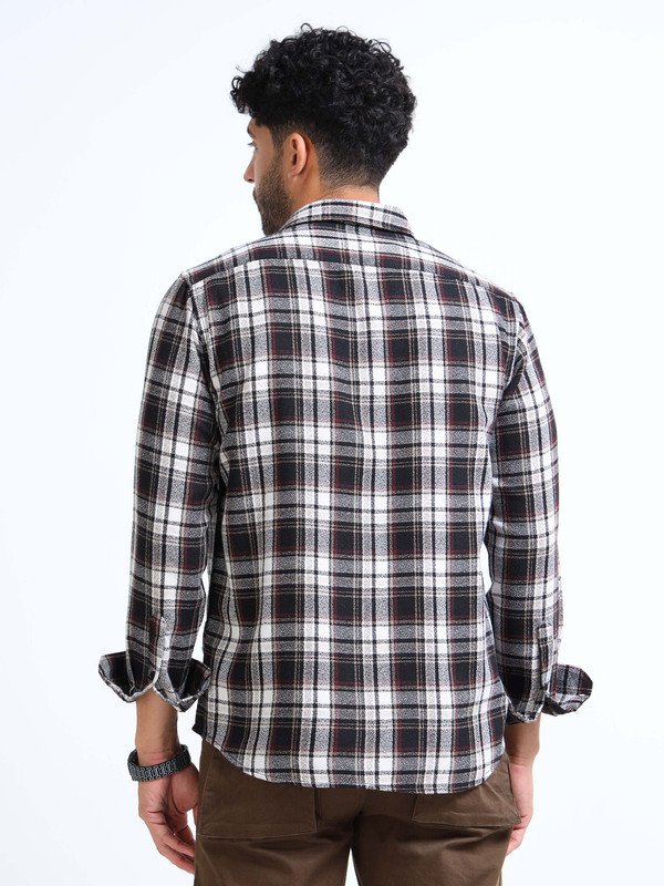 Men’s Plaid Casual Shirt | Full Sleeve | Button-Down | Regular Fit | Smart Casual Wear for Top Wear online India