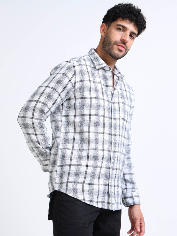 Men’s Plaid Casual Shirt | Full Sleeve | Button-Down | Regular Fit | Smart Casual Wear for Top Wear online India