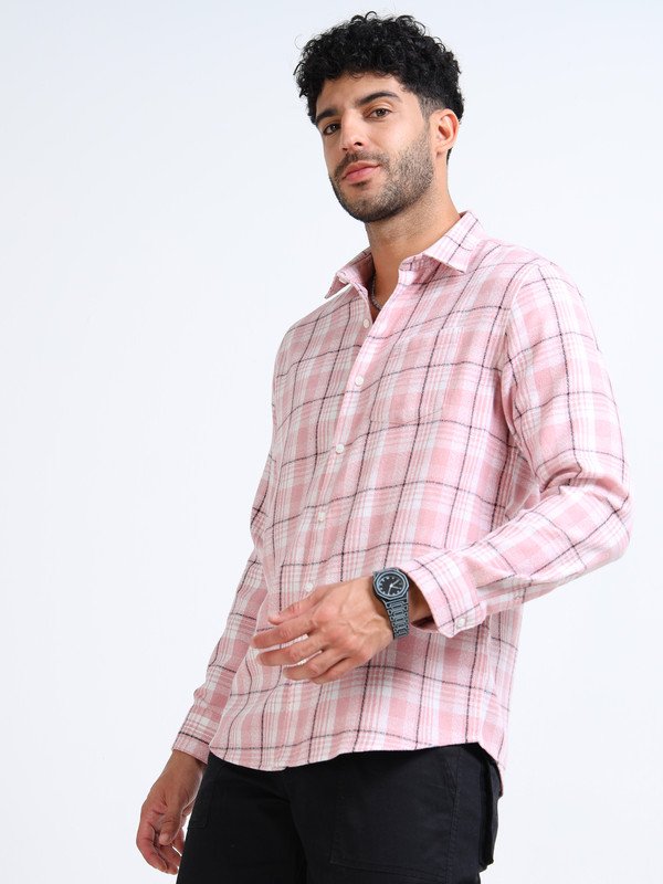 Men’s Plaid Casual Shirt | Full Sleeve | Button-Down | Regular Fit | Smart Casual Wear for Top Wear online India