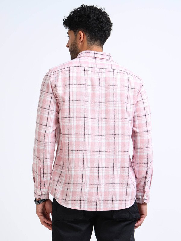 Men’s Plaid Casual Shirt | Full Sleeve | Button-Down | Regular Fit | Smart Casual Wear for Top Wear online India