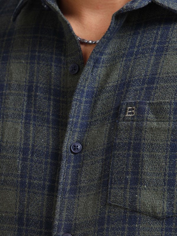 Men’s Plaid Casual Shirt | Full Sleeve | Button-Down | Regular Fit | Smart Casual Wear for Top Wear online India