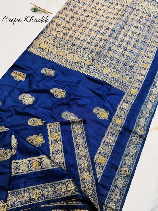 Elegant Copper Minakari Khaddi Silk Saree for Ethnic Wear online India
