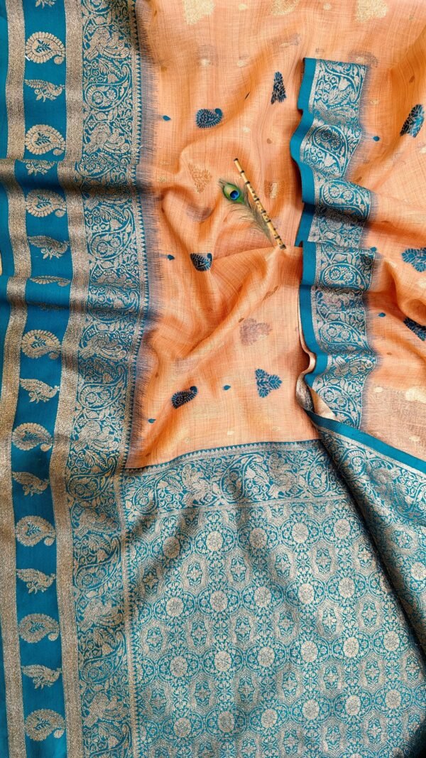 Handwoven Mahabalipuram Silk Saree with Deep Wine Gold Zari Contrast Border for Ethnic Wear online India