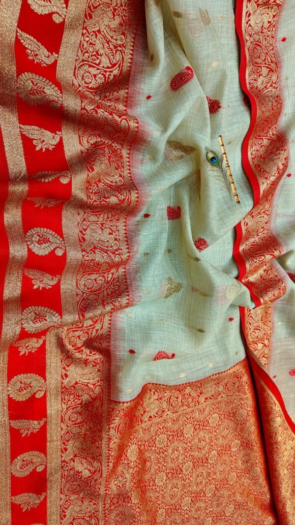 Handwoven Mahabalipuram Silk Saree with Deep Wine Gold Zari Contrast Border for Ethnic Wear online India