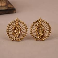Gold-Plated Stud Earrings