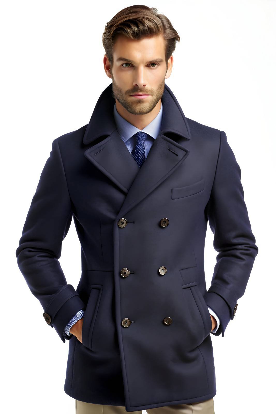 Wool-Blend Overcoat