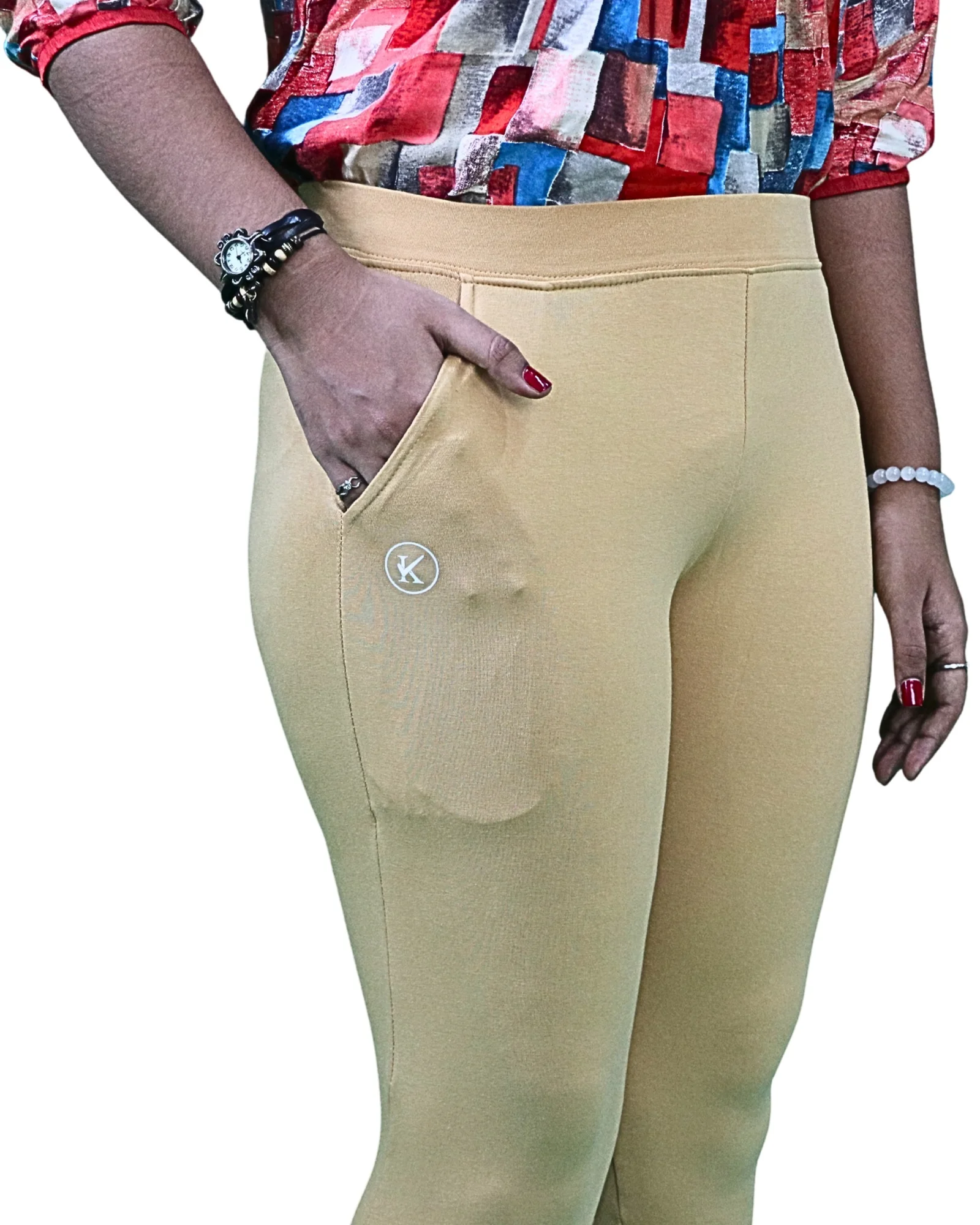 Kimai’s Ankle Length Leggings with Pocket Bio Wash Fabric 1 for Women’s Clothing online India