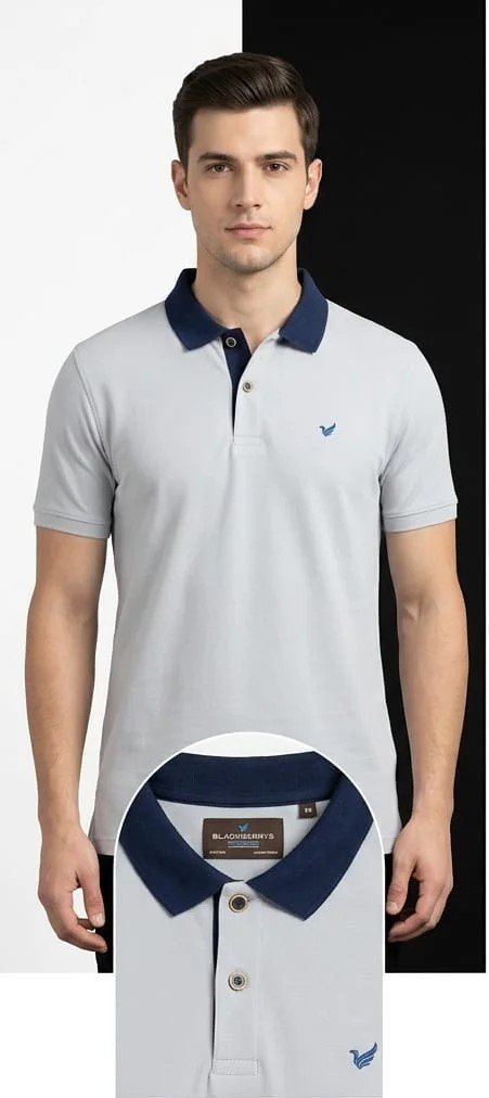 Men's collar t-shirt