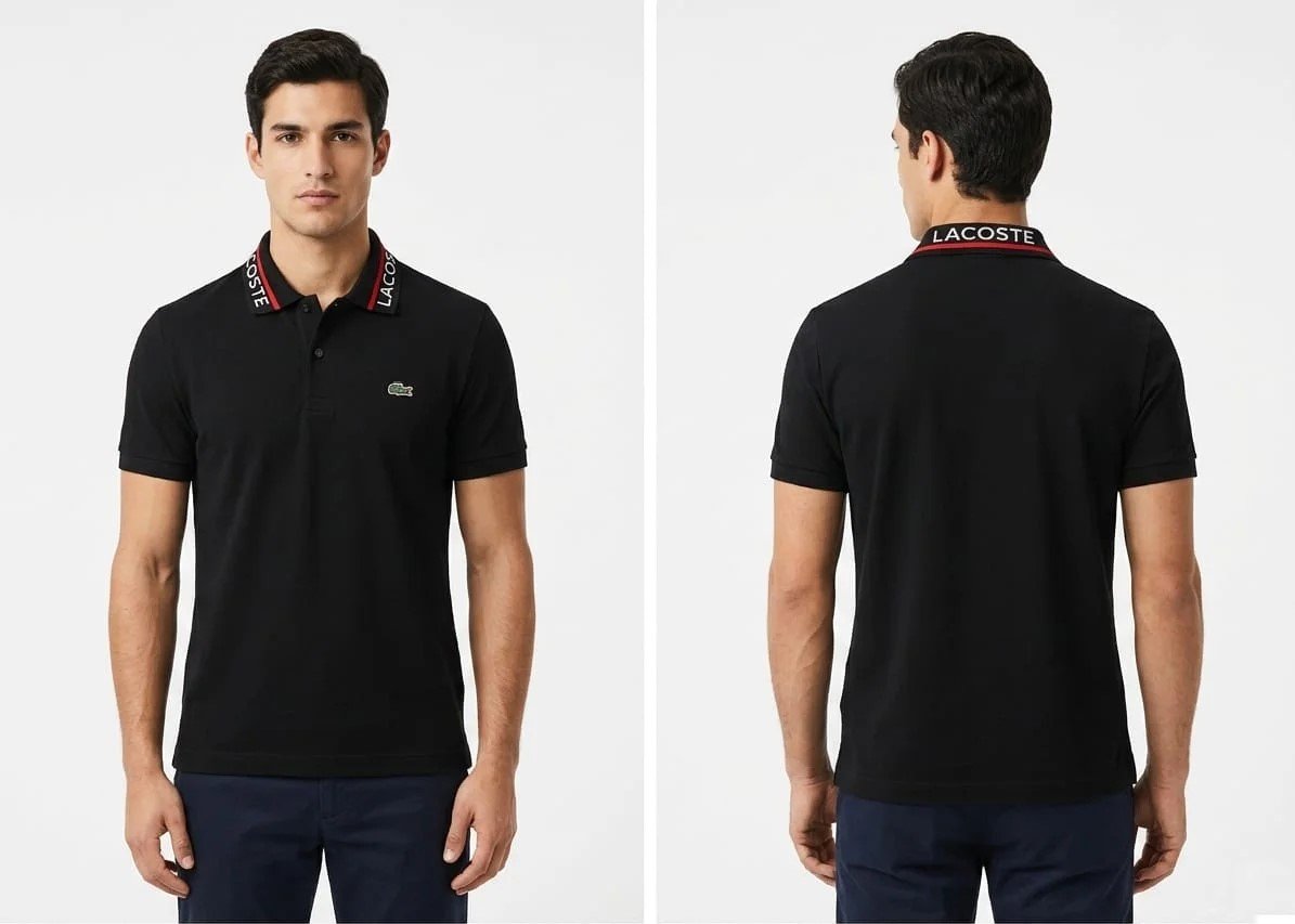 Men's Cotton lycra collar t-shirt